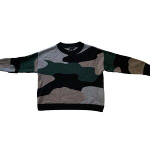 Camo cashmere sweater, size Large